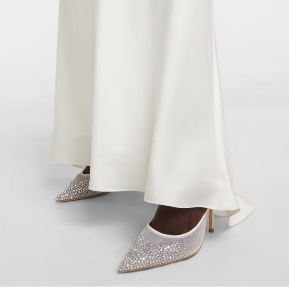 NWT Jimmy Choo Love 100 Crystal-embellished Mesh Pump - Picture 4 of 5